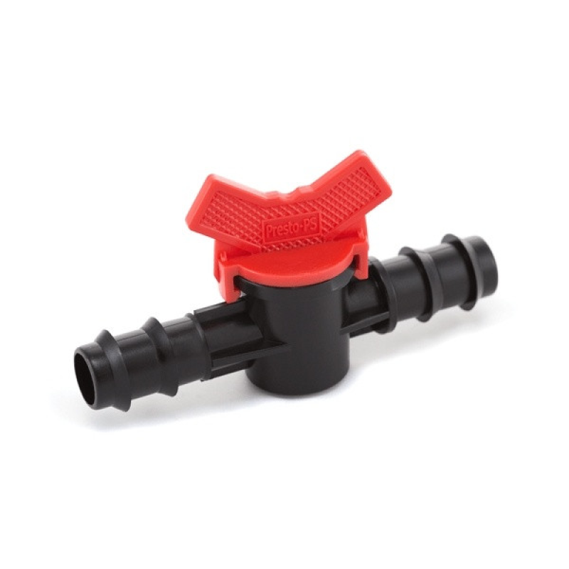 Кран шаровий прохідний Presto-PS для трубки 20 мм, в упаковці - 50 шт. (MV-0120) Кран шаровий прохідний Presto-PS для трубки 20 мм, в упаковці - 50 шт. (MV-0120)