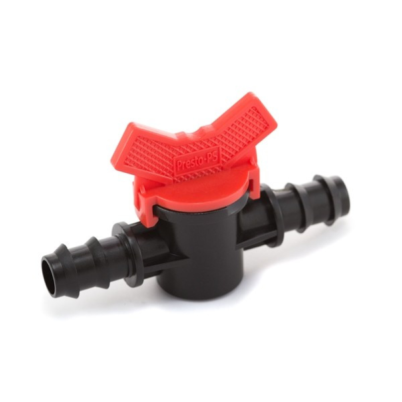Кран шаровий прохідний Presto-PS для трубки 16 мм, в упаковці - 50 шт. (MV-0116) Кран шаровий прохідний Presto-PS для трубки 16 мм, в упаковці - 50 шт. (MV-0116)