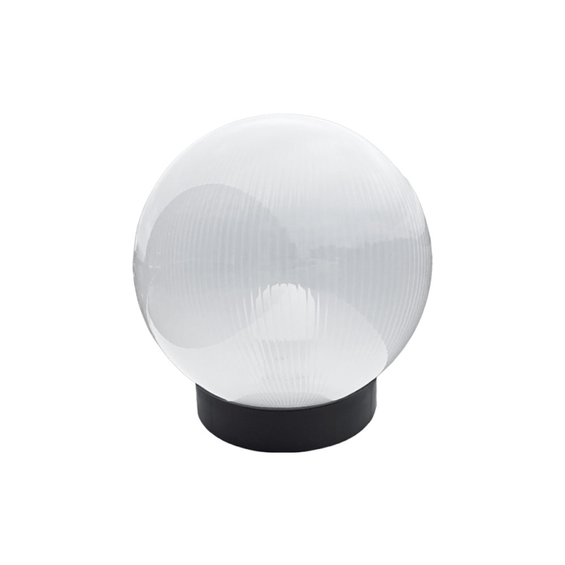 Садово-парковий світильник Опал (d-200) призматичний молочний