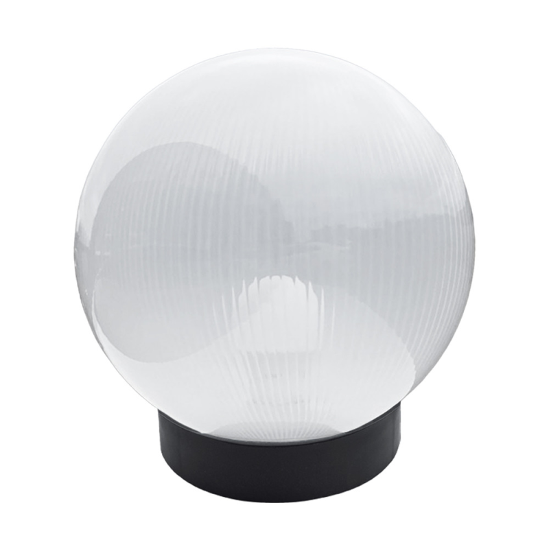 Садово-парковий світильник Опал (d-350) призматичний молочний