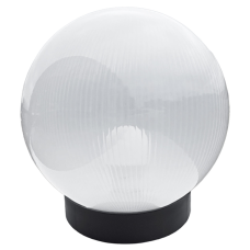 Садово-парковий світильник Опал (d-400) призматичний молочний