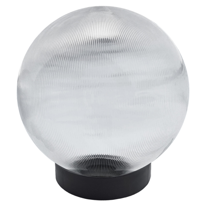 Садово-парковий світильник Опал (d-400) призматичний прозорий