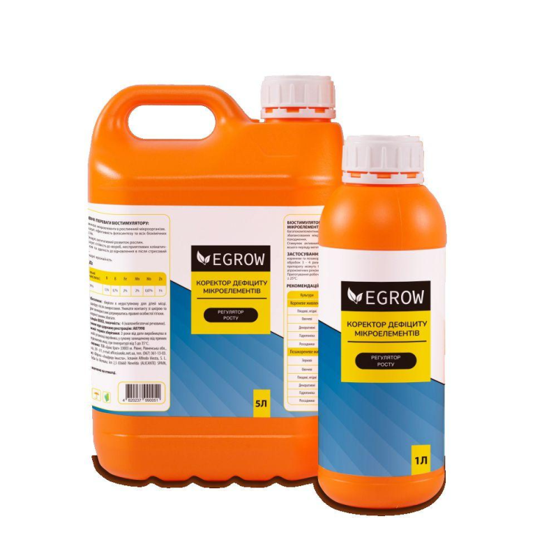 Біостимулятор Egrow коректор дефіциту мікроелементів 5 л