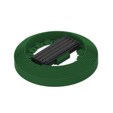 Бордюр садовий NewFixLight 9м зелений в упаковці з анкерами (18 шт) та з“єднувачами (3 шт)