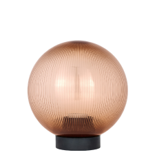 Садово-парковий світильник Опал (d-200) призматичний бронза прозорий