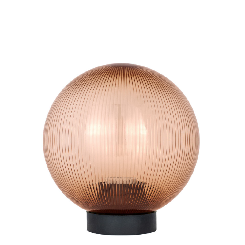 Садово-парковий світильник Опал (d-200) призматичний бронза прозорий