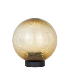 Садово-парковий світильник Опал (d-200) призматичний чайний прозорий