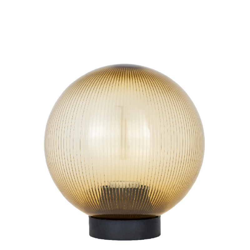 Садово-парковий світильник Опал (d-200) призматичний чайний прозорий